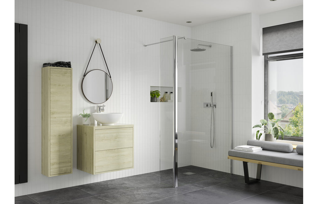 HOTT103399 - Bocca Optional 330mm Rotatable Wetroom Panel (Retrofit) - Chrome image