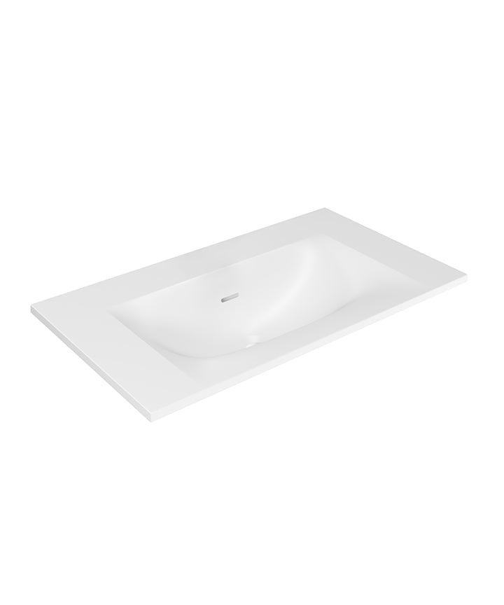 TCL-104 - Cellini Sollid Surface Matt Finish Basin 800mm - no tap hole image