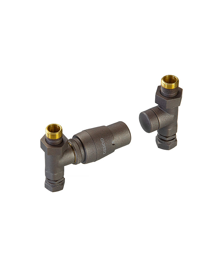 THU-303-AR - Hugo Straight Valves including Thermostatic Head - Arabica image