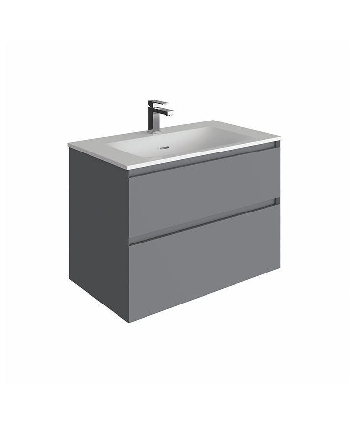 TMZ-102-MG - Mozzano 800 Basin Unit - Matt Grey image