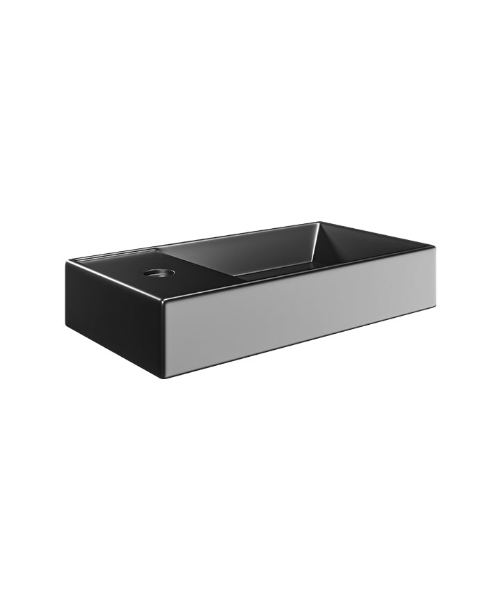 TMZ-302-MN - Mozzano Cloakroom Basin - Matt Black image