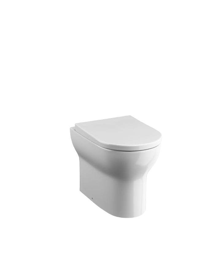 TNE-211-BB - Nerola Rimless Back To Wall Pan and Wrapover Seat - Brushed Bass image