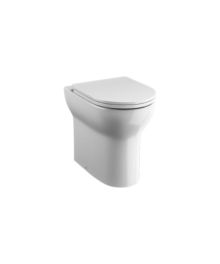 TNE-312-CP - Nerola Rimless Back To Wall Pan Comfort Height and Slimline Seat - Chrome image