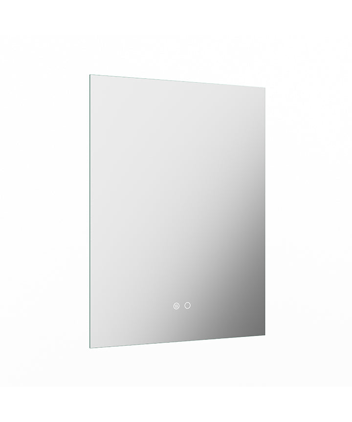 TNR-170 - Netro Front Lit Matt Black Mirror with De-mister & Double Touch Rectangular 700 x 800mm image