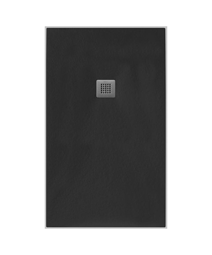 TRG-433-MN - Giorgio2 Rectangle Shower Tray 1000 x 800 Black Slate image