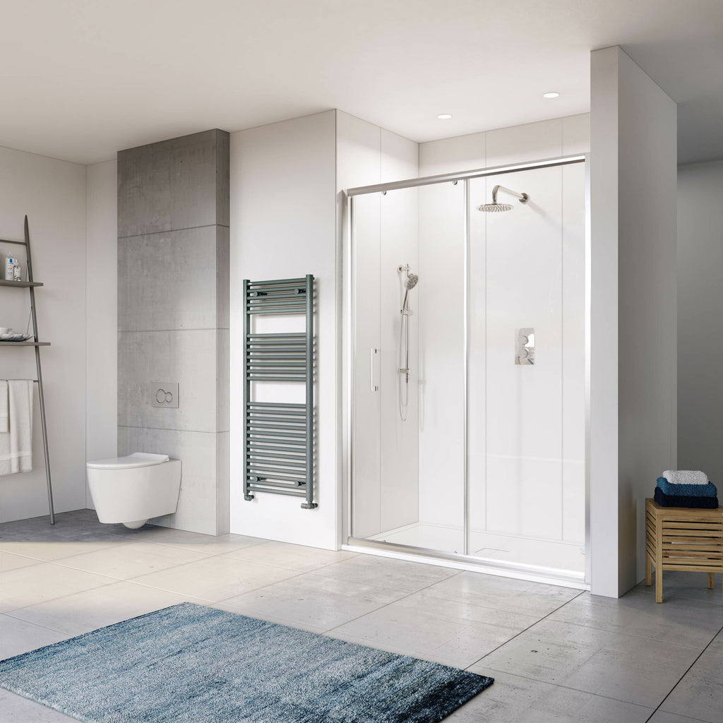 TRV-404-CP - Rivelo 1400 sliding shower door - Chrome image