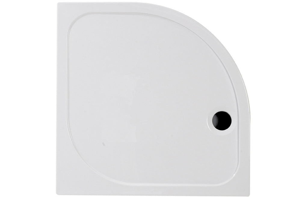 HOTT104355 - 45mm Low Profile 1200x900mm Offset Quadrant Tray & Waste (LH) - White image