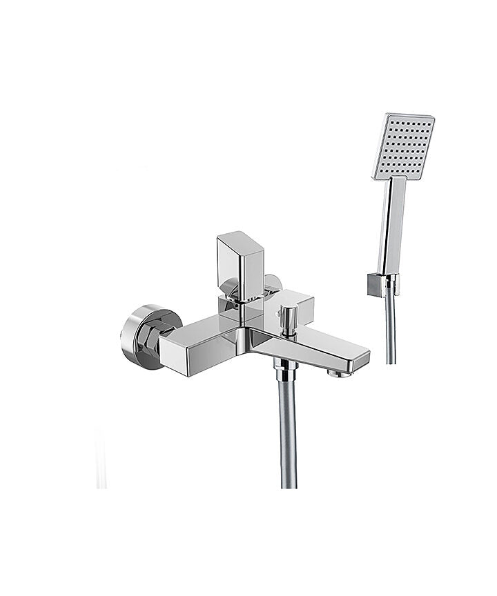 TSE-211-CP - Sentire Wall Mounted Bath Shower Mixer Cube Handle image