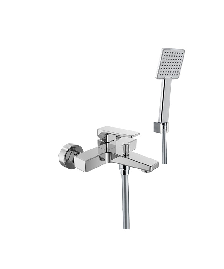 TSE-411-CP - Sentire Wall Mounted Bath Shower Mixer Straight Handle image