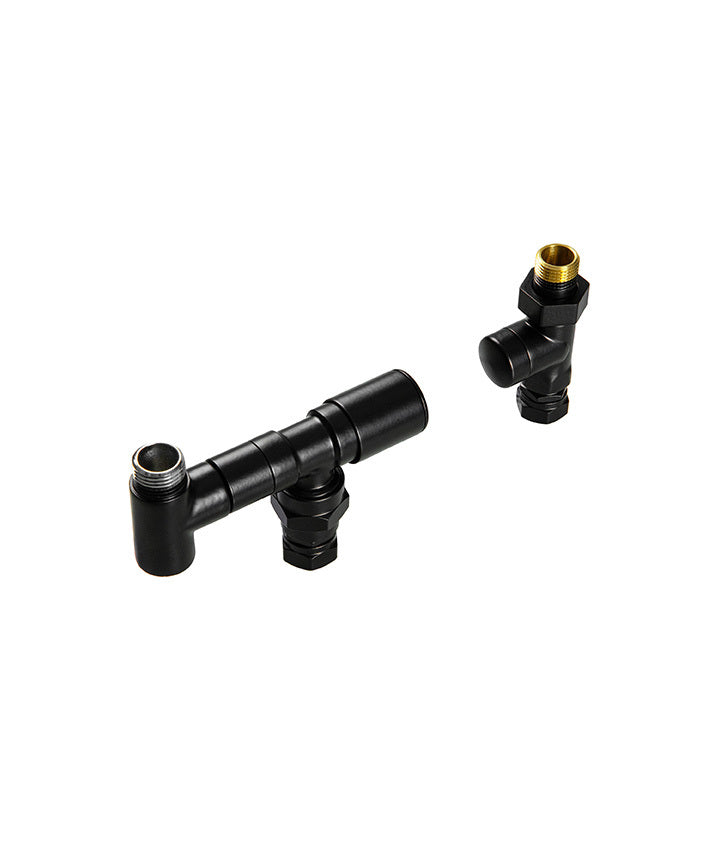 TUN-310-ST - Towel Rail Dual Fuel Valves - Floor Plumbing Connection - Soft Taupe image