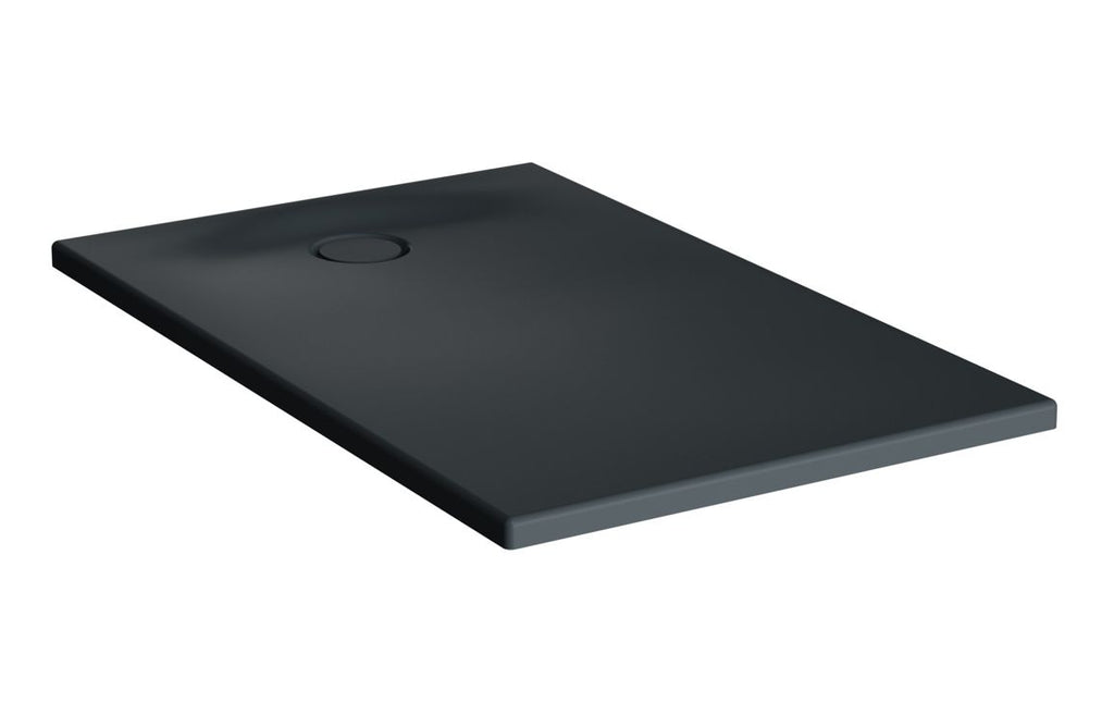 VTET1030 - VitrA Leaf 1000mm x 750mm Rectangular Tray - Matt Anthracite image