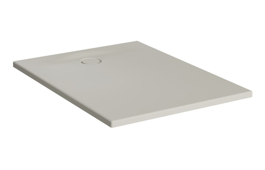 VTET1022 - VitrA Leaf 1000mm x 800mm Rectangular Tray - Matt Taupe image