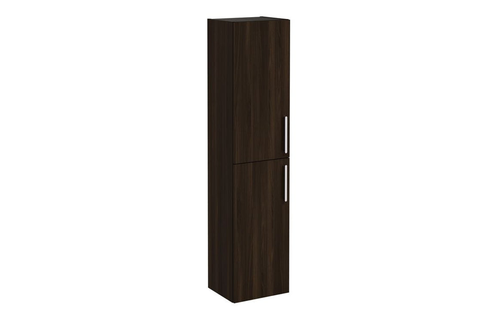 VTFT0546 - VitrA Root Flat 40cm 2 Door Tall Unit (LH Hinge) - Walnut image