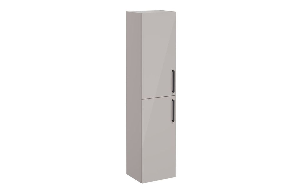 VTFT0308 - VitrA Root Flat 40cm 2 Door Tall Unit (LH Hinge) - Bright Sahara Beige image