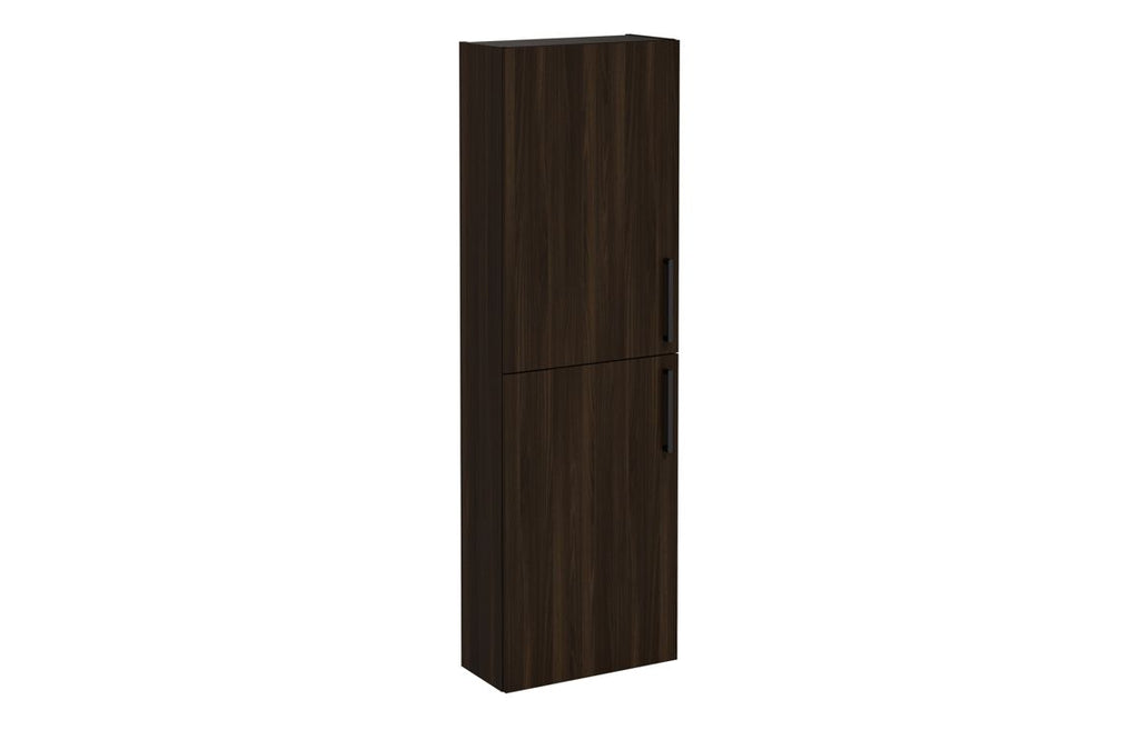 VTFT0544 - VitrA Root Flat 55cm 2 Door Slim Tall Unit (LH Hinge) - Walnut image