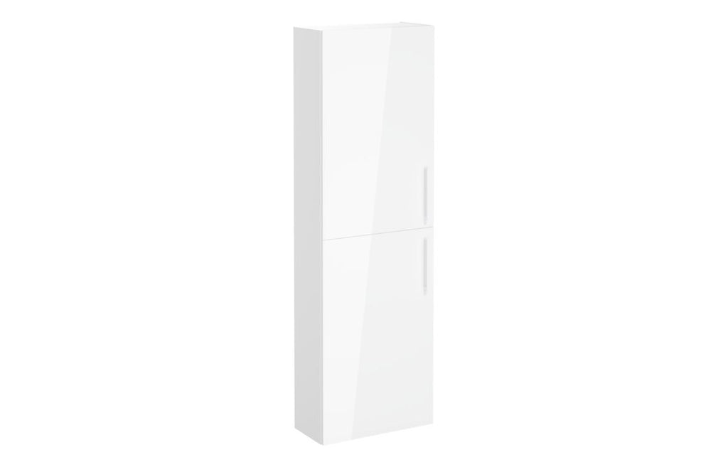 VTFT0532 - VitrA Root Flat 55cm 2 Door Slim Tall Unit (LH Hinge) - High Gloss White image