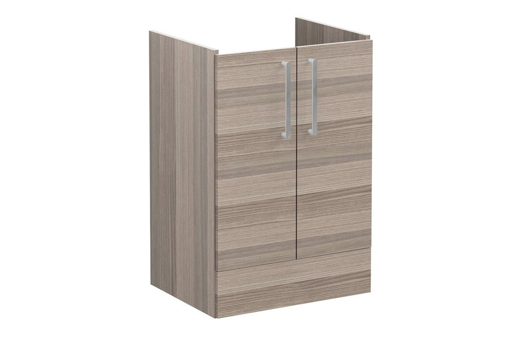 VTFT1478 - VitrA Root Flat 60cm 2 Door Floor Standing Washbasin Unit - Cordoba image