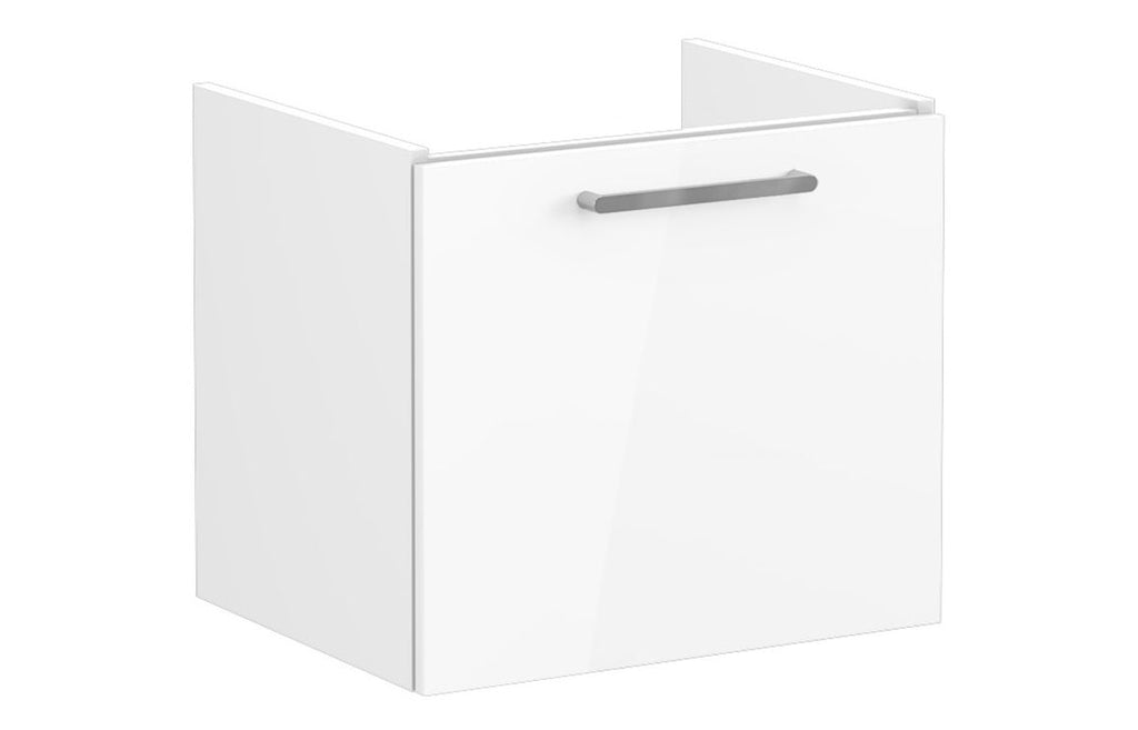 VTFT0880 - VitrA Root Flat 60cm 1 Drawer Washbasin Unit - High Gloss White image