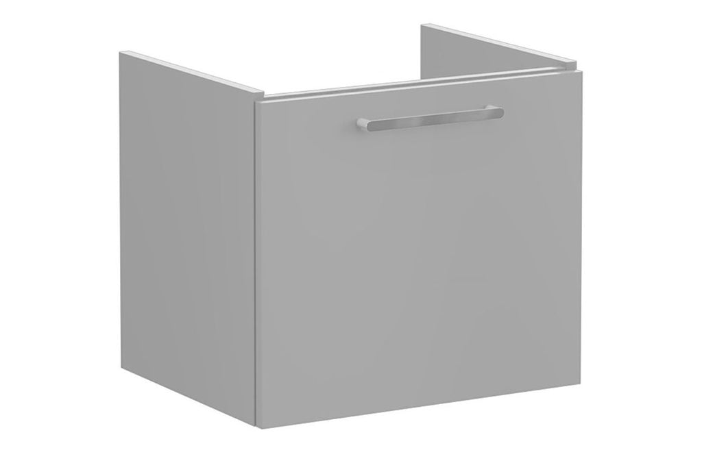VTFT0822 - VitrA Root Flat 60cm 1 Drawer Washbasin Unit - Matt Rock Grey image