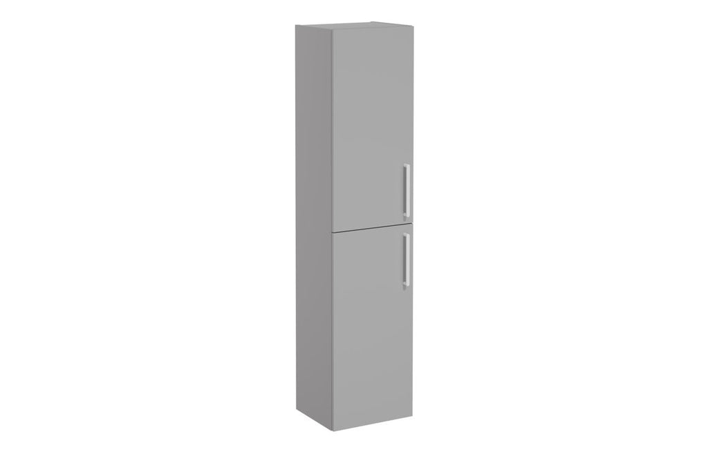 VTFT0538 - VitrA Root Flat 40cm 2 Door Tall Unit (LH Hinge) - Matt Rock Grey image