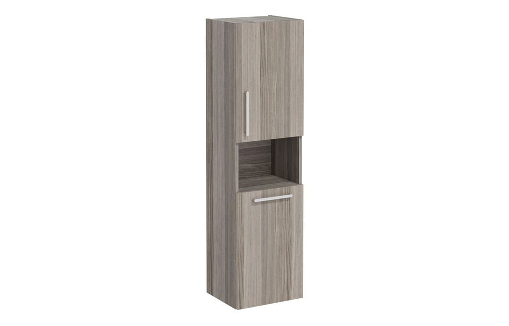 VTFT0350 - VitrA Root Flat 40cm 2 Door Semi-Tall Unit w/Laundry Basket (RH Hinge) - Cordoba image