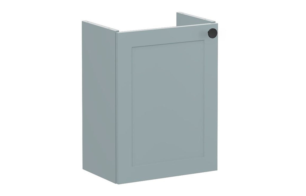 VTFT1584 - VitrA Root Classic 40cm 1 Door Wall Hung Slim Washbasin Unit (LH Hinge) - Matt Fjord Green image