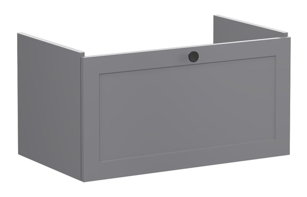 VTFT1678 - VitrA Root Classic 80cm 1 Drawer Washbasin Unit - Matt Grey image