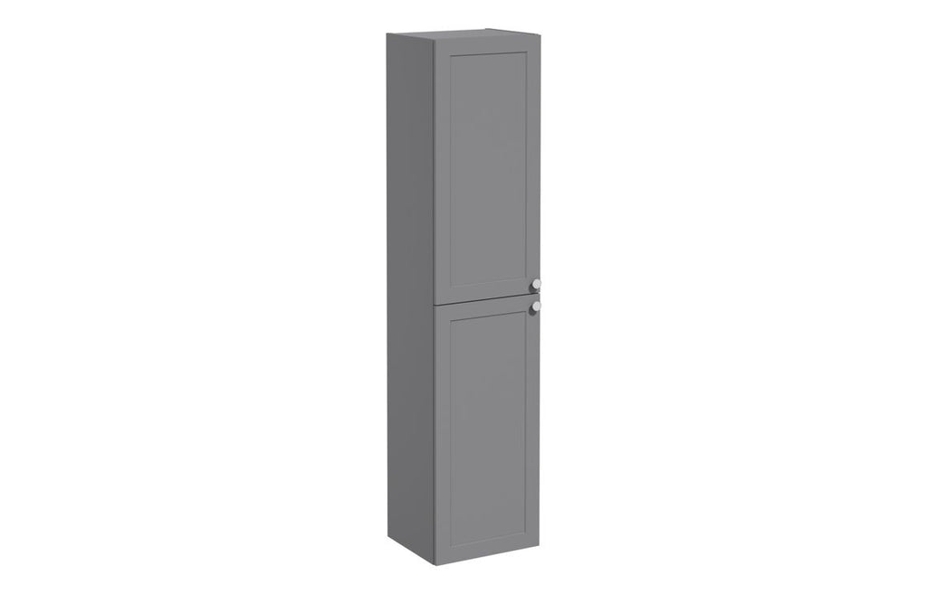 VTFT2358 - VitrA Root Classic 40cm 2 Door Tall Unit (LH Hinge) - Matt Grey image