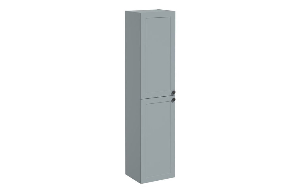 VTFT1536 - VitrA Root Classic 40cm 2 Door Tall Unit (LH Hinge) - Matt Fjord Green image