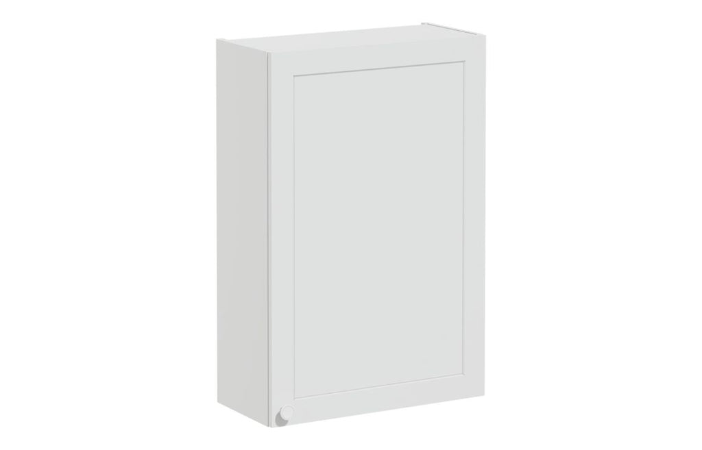 VTFT2018 - VitrA Root Classic 60cm 1 Door Upper/Wall Unit (RH Hinge) - Matt Light Grey image