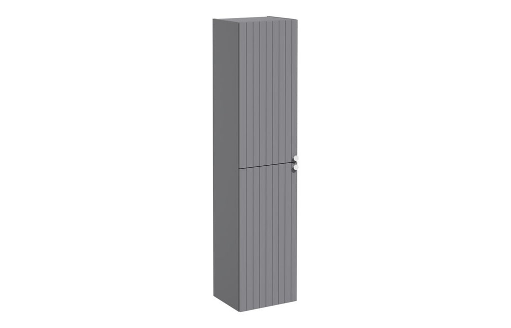 VTFT2364 - VitrA Root Groove 40cm 2 Door Tall Unit (LH Hinge) - Matt Grey image