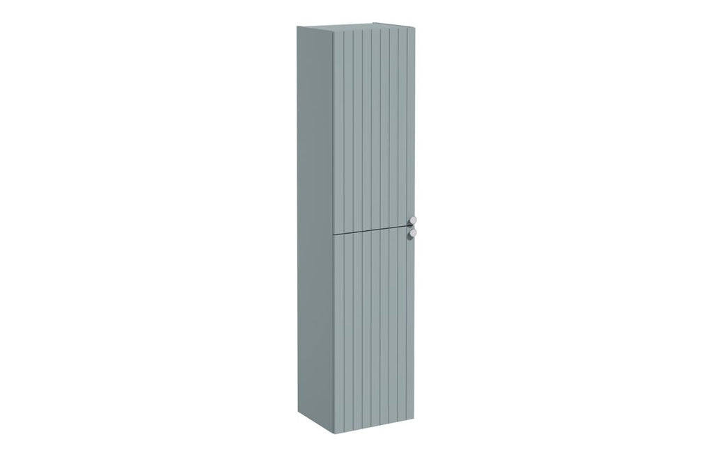 VTFT2346 - VitrA Root Groove 40cm 2 Door Tall Unit (LH Hinge) - Matt Fjord Green image