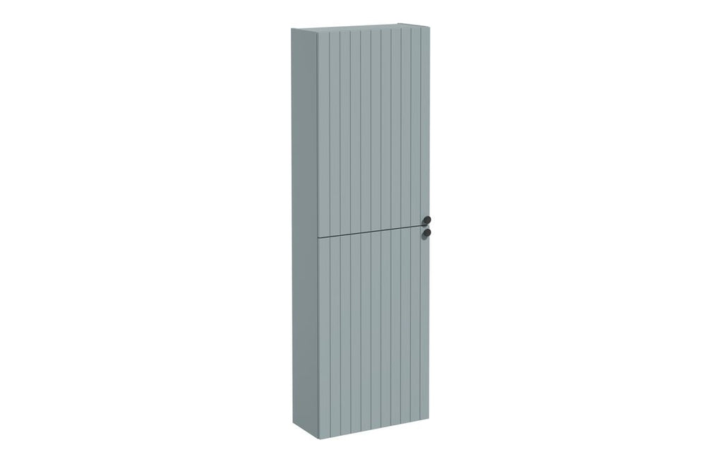 VTFT1672 - VitrA Root Groove 55cm 2 Door Slim Tall Unit (LH Hinge) - Matt Fjord Green image