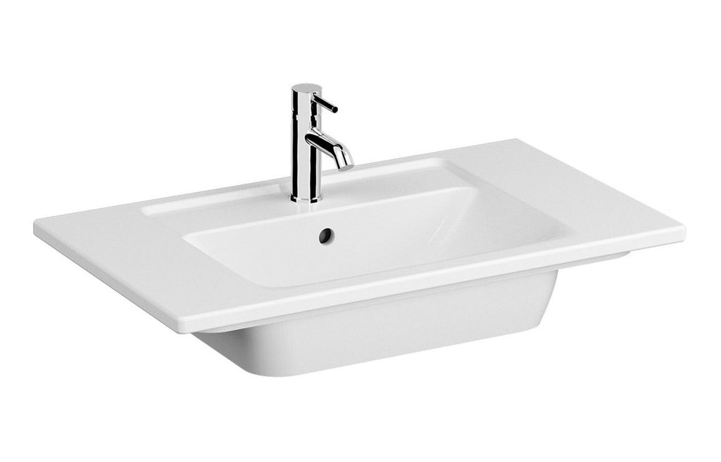 VTPB1028 - VitrA Integra 800x465mm 1TH Vanity Basin w/Overflow - White image