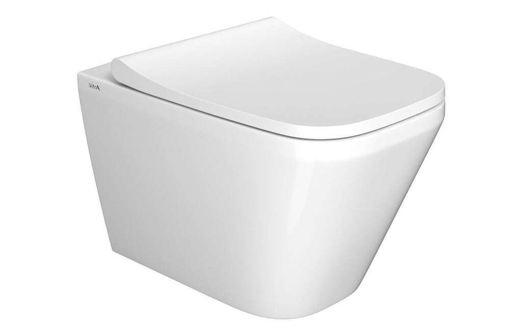 VTPP0064 - VitrA Integra Square Rimless Wall Hung Pan Only - White image