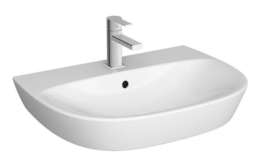 VTPB1046 - VitrA Zentrum 645x480mm 1TH Basin w/Overflow - White image