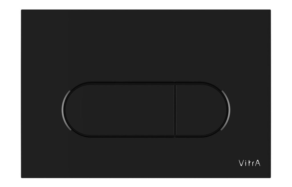 VTAC0268 - VitrA Loop Round Flush Plate - Gloss Black image