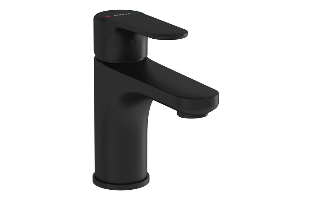 VTTS1244 - VitrA Root Round Compact Basin Mixer - Matt Black image