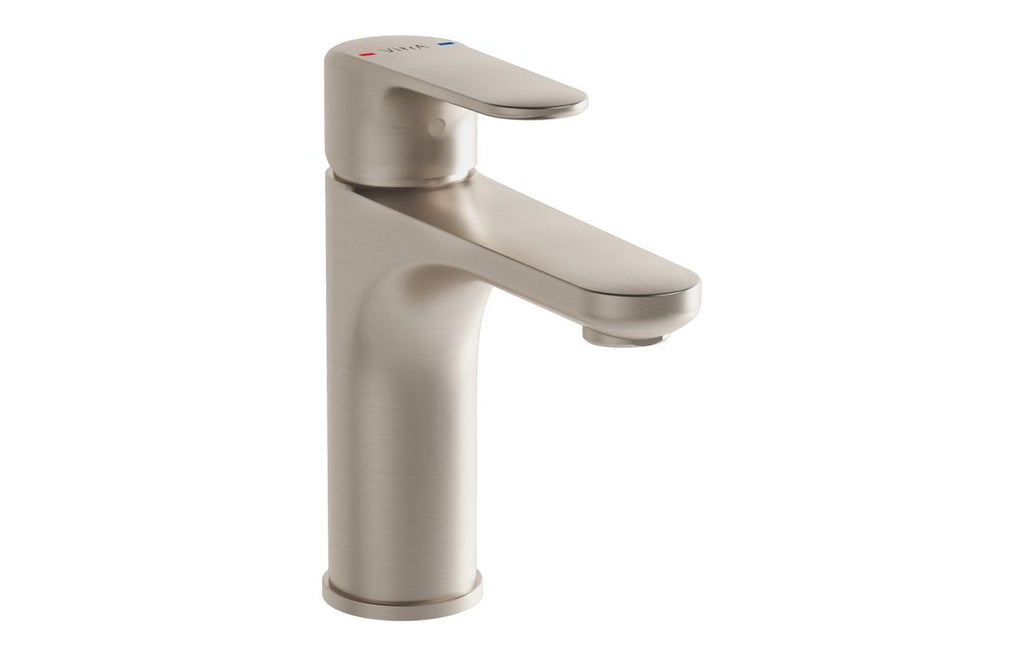 VTTS1238 - VitrA Root Round Basin Mixer - Brushed Nickel image