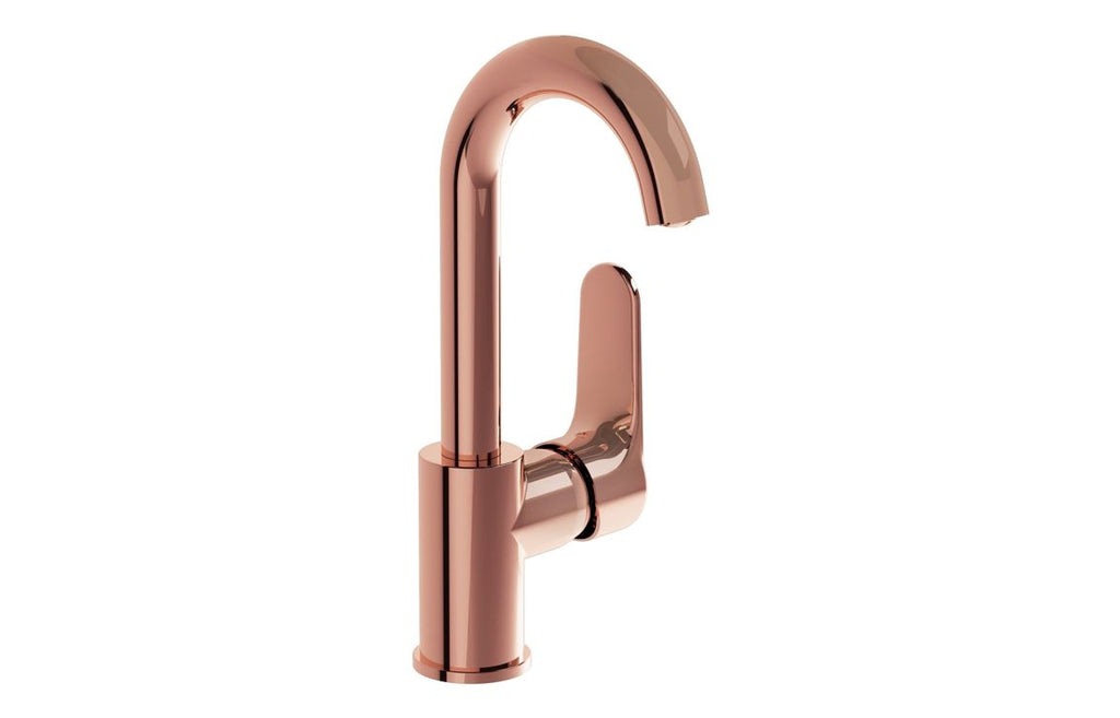 VTTS1282 - VitrA Root Round Swivel Basin Mixer - Soft Copper image