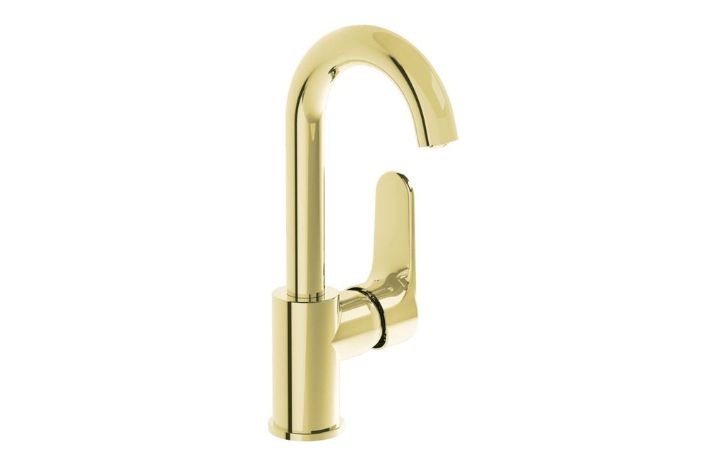 VTTS1434 - VitrA Root Round Swivel Basin Mixer - Soft Gold image