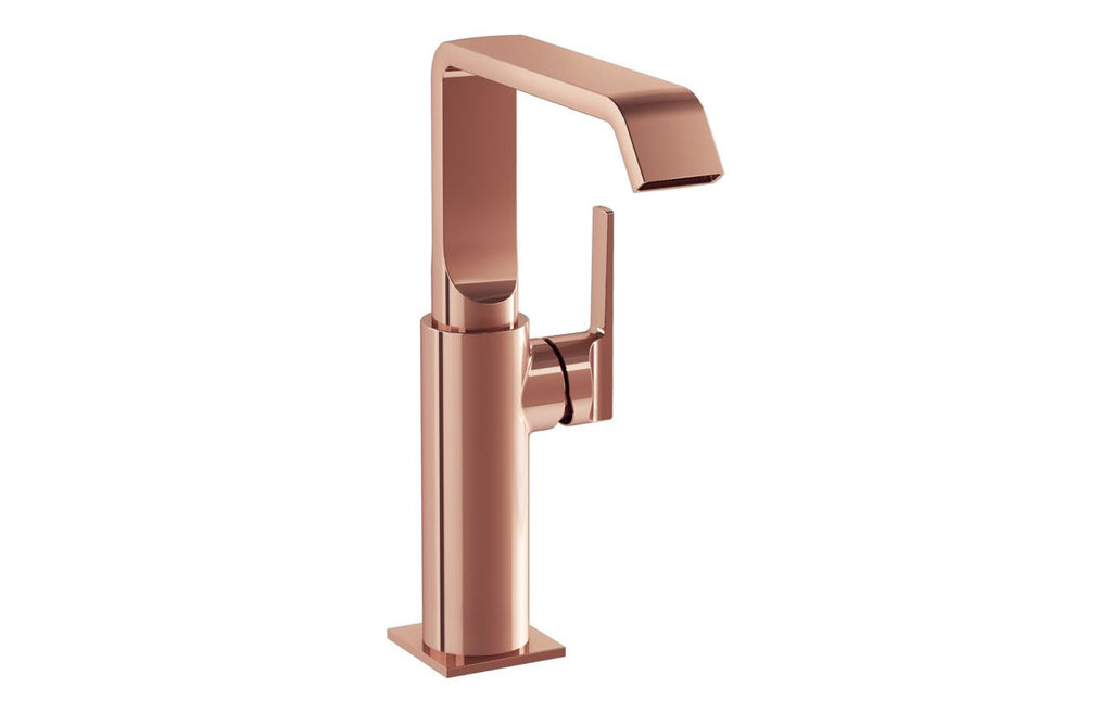 VTTS1062 - VitrA Suit Tall Basin Mixer (Side Handle) - Soft Copper image