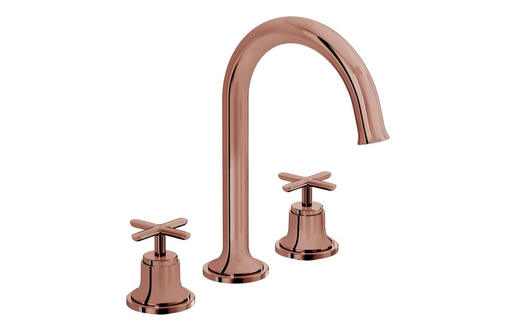VTTS3028 - VitrA Origin Classic 3-Hole Basin Mixer - Soft Copper image