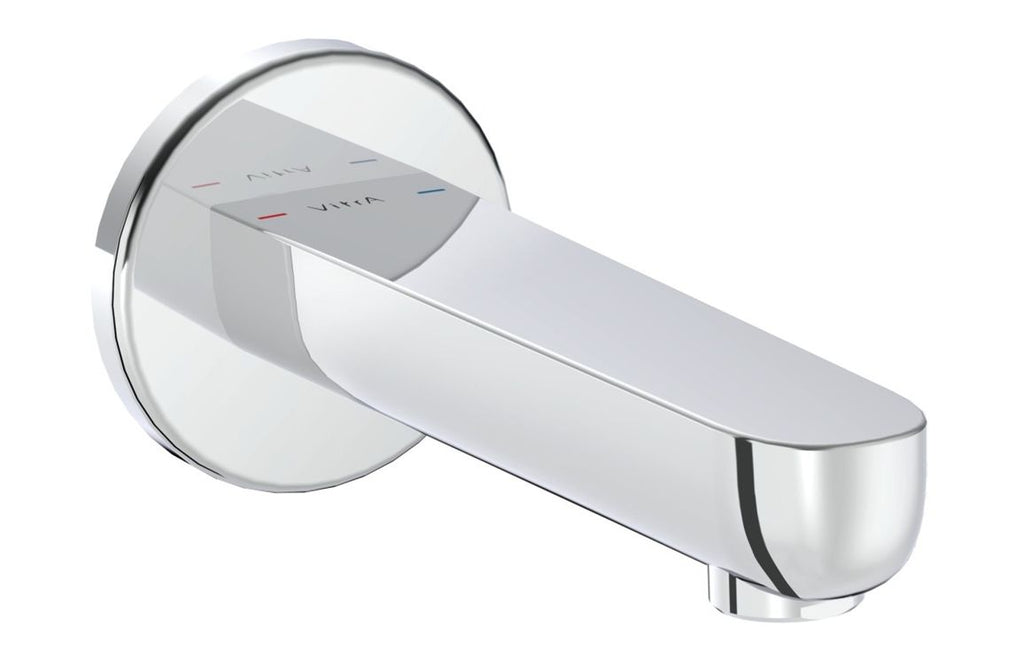 VTTB1166 - VitrA Root Round Wall Mounted Bath Spout - Chrome image