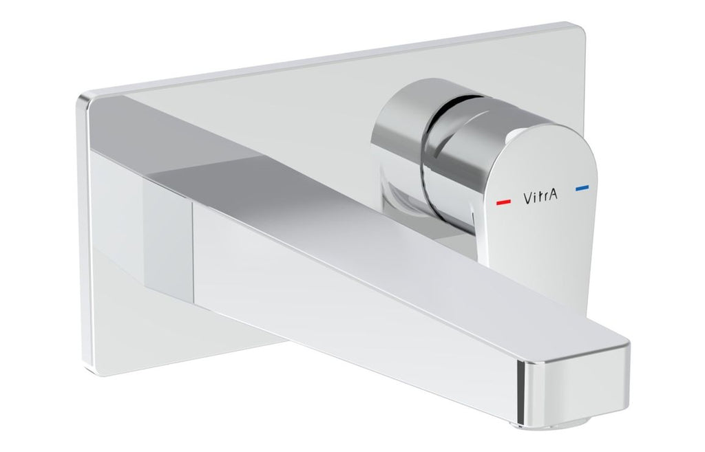 VTTS1076 - VitrA Flow Square Wall Mounted Basin Mixer - Chrome image