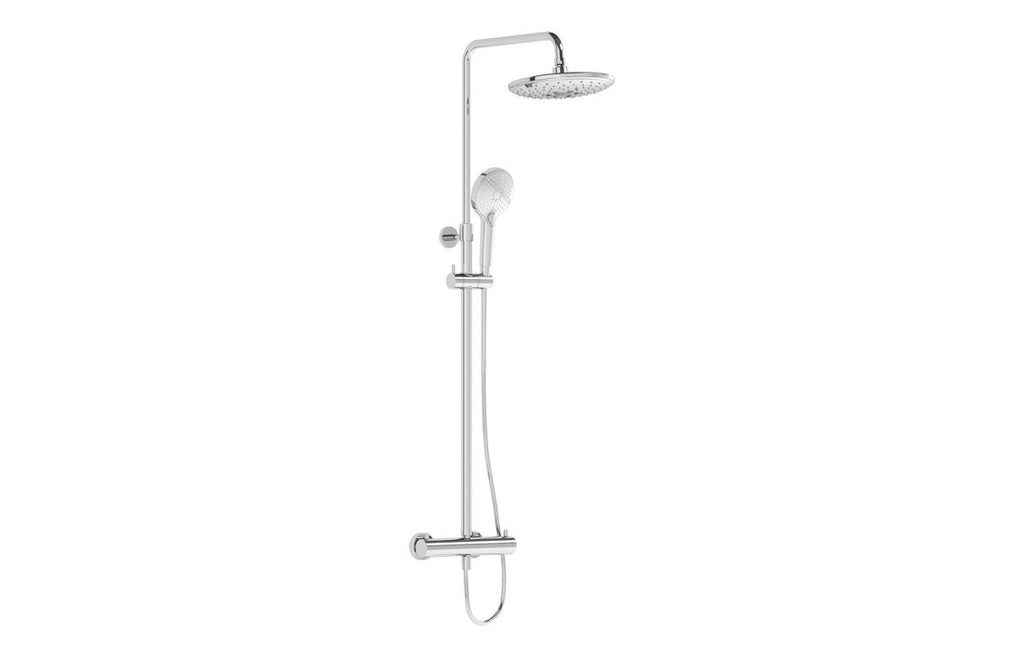 VTCM0216 - VitrA Aquaheat Bliss 240 Thermostatic Shower Column w/2-Function Overhead - Chrome image