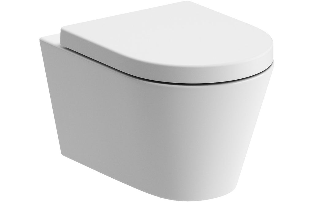 HOTT1861 - Como Rimless Wall Hung WC & Soft Close Seat image