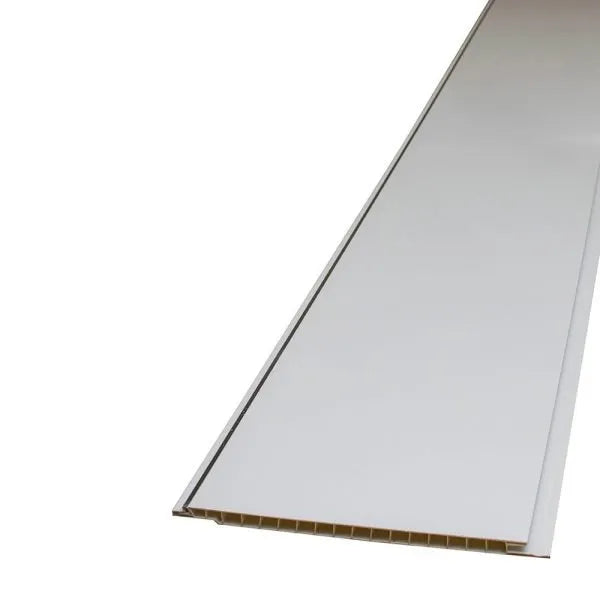 HOC1336 - Gloss white / Chrome - Ceiling Cladding - 2.7m image