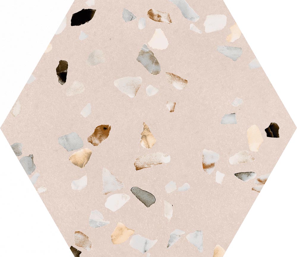 HTS0122 - Lorie 290mm x 258mm x 9.5mm Sabbia Matt Hexagon image