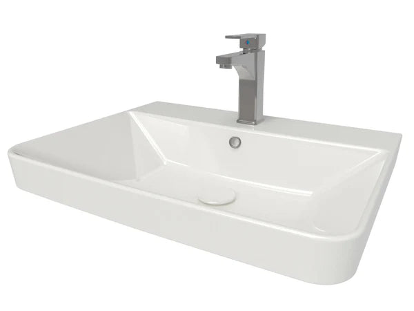 SWFU051 - Oxley 600mm x 460mm 1 Tap Hole Ceramic Basin image